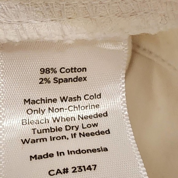 Talbots Signature W slim stretch ankle white denim jeans plus size 20 22 new!!! - Picture 8 of 12